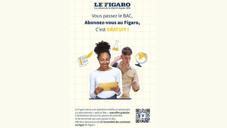 Le Figaro propose un abonnement gratuit aux lycéens de première et terminale