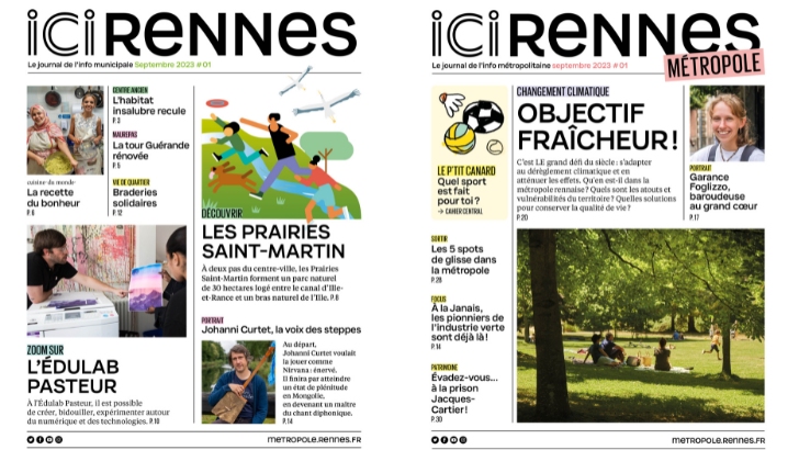 La Ville et la Métropole de Rennes fusionnent leurs magazines d’information