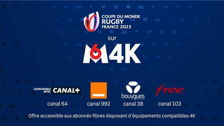 La Coupe du monde de rugby en ultra HD sur M6