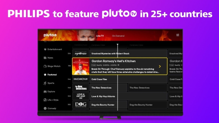 Les chaînes de Pluto TV désormais disponibles sur la Smart TV de Philips