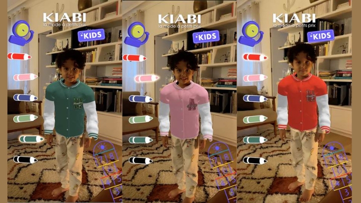 Kiabi habille virtuellement les enfants avec Snapchat