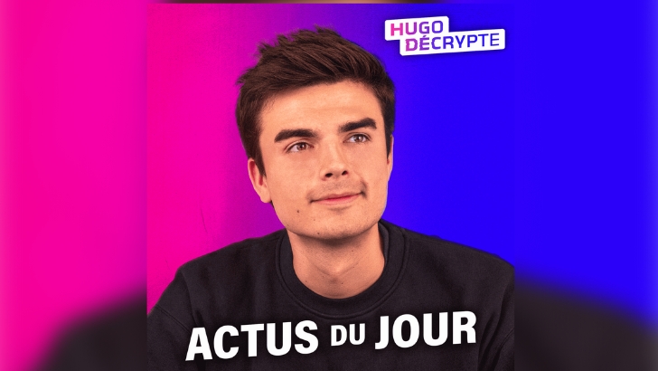« Les actus du jour » d’Hugo décrypte toujours en haut du classement des podcasts de l’ACPM