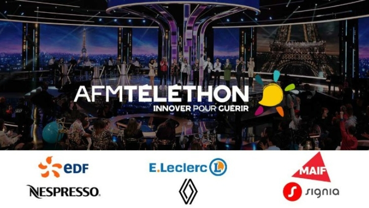 FranceTV Publicité enregistre 263 500 € de recettes publicitaires en faveur du Téléthon 2023