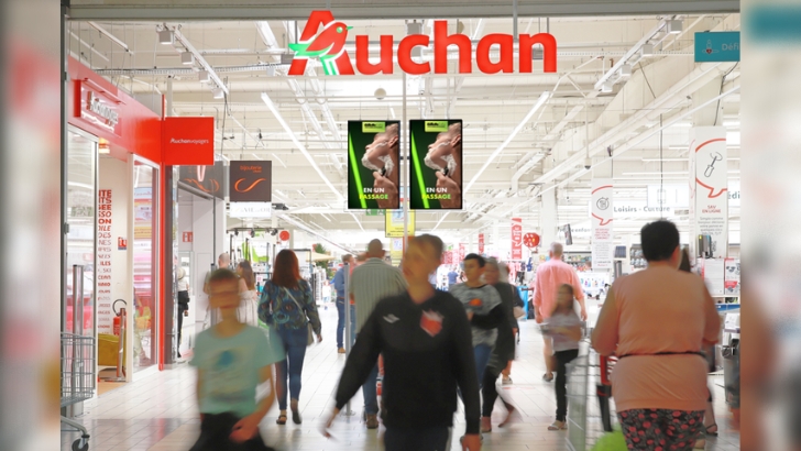 DOOH : Imediacenter reste la régie publicitaire retail media d’Auchan