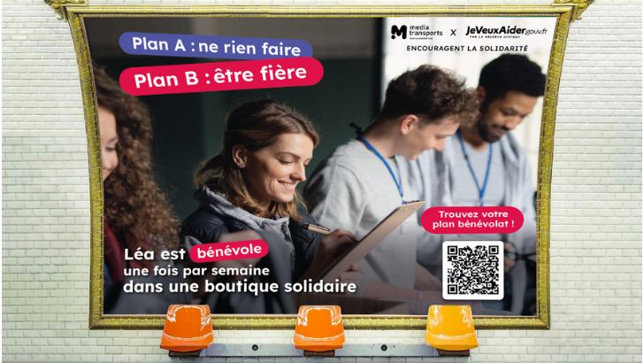 JeVeuxAider.gouv.fr et Mediatransports en campagne pour les bénévoles