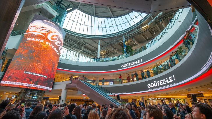 Cityz Media, Westfield et Coca-Cola inaugurent le plus grand écran d’Europe à La Défense