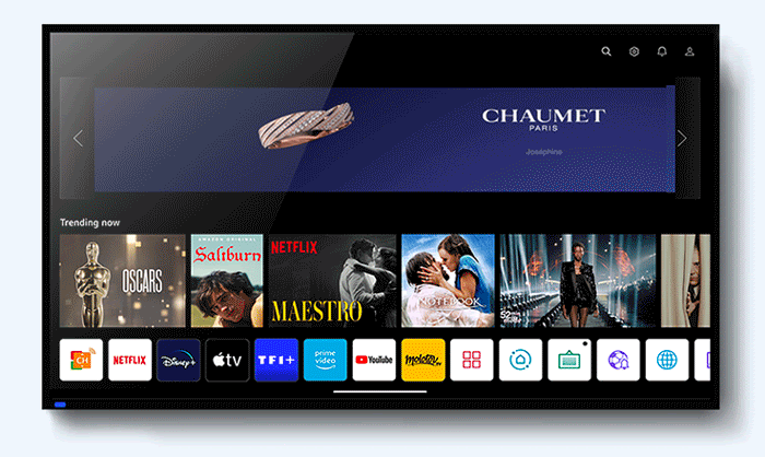 Teads et Publicis Media Luxe International propulsent Chaumet sur la Homescreen des Smart TVs LG