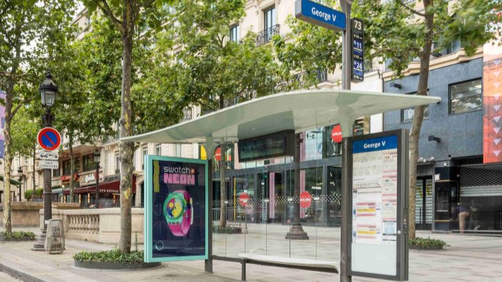 JCDecaux se met à l’heure de l’événementiel pour Swatch