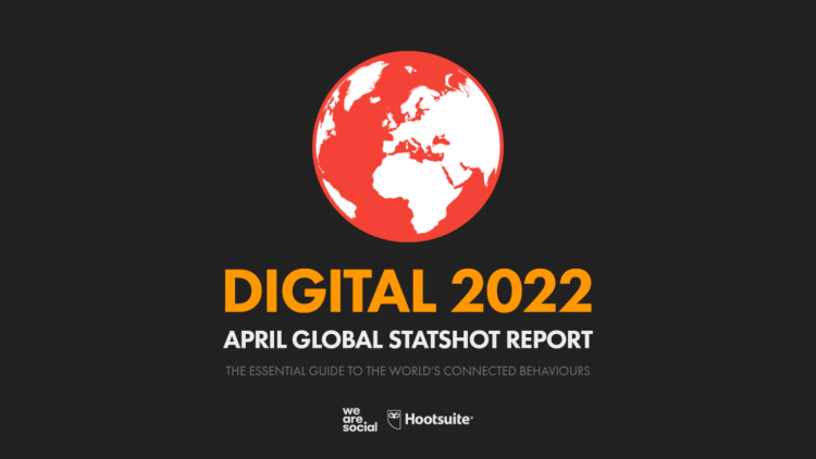 63% de la population mondiale est désormais connectée, selon le Digital Report 2022 de We Are Social et Hootsuite