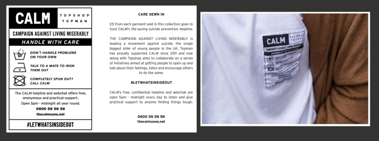 Une étiquette de vêtement pour sensibiliser aux maladies mentales