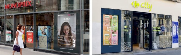 Les écrans DOOH de JCDecaux s’étendent dans les enseignes de proximité de Carrefour