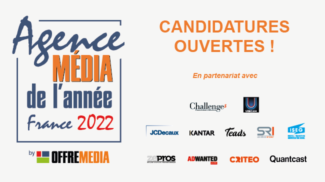 Agence Média de l’Année France by OFFREMEDIA 2022 : candidatures ouvertes !