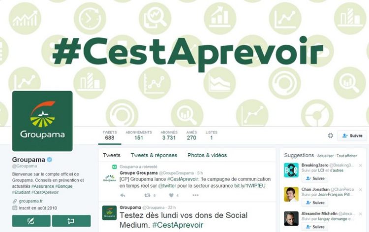Groupama  en campagne en mode  temps réel sur Twitter avec DigitasLBi Paris