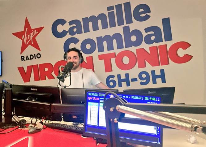 Camille Combal prolonge son Morning d’une heure sur Virgin Radio