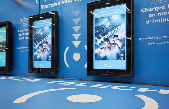 Metrobus et Orange installent une zone de téléchargement ultra-rapide à la station Gare de Lyon