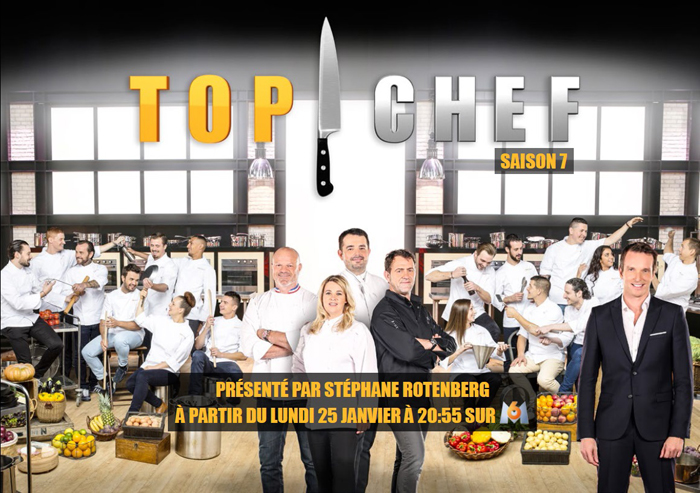 La saison 7 de «Top Chef» sera diffusée à partir du lundi 25 janvier à 20h55 sur M6