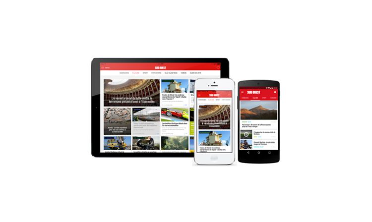 Nouvelles applications mobiles et tablettes pour Sud Ouest