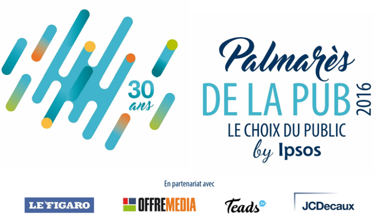 Evian, Orange et La Poste lauréats du Palmarès de la publicité Ipsos 2016