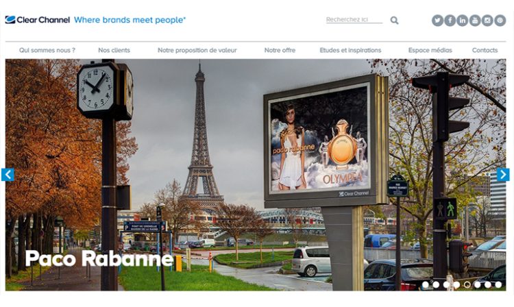 Clear Channel France renouvelle son site Internet