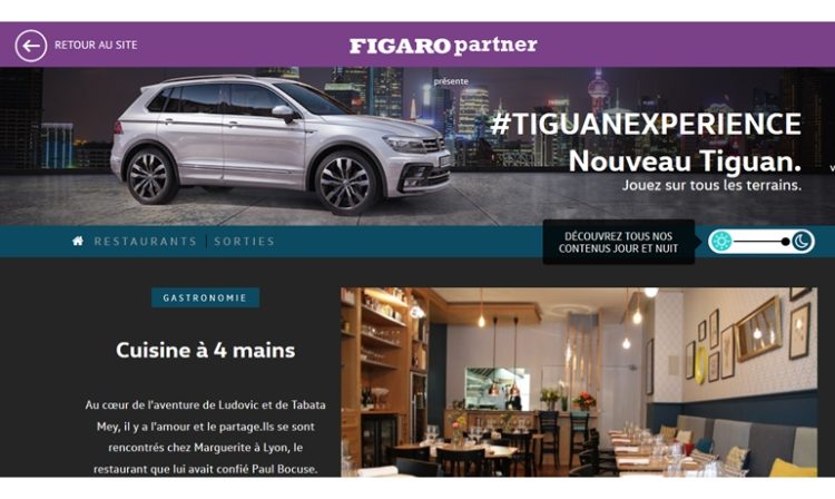 Volkswagen associe les innovations de son nouveau Tiguan aux derniers lieux Lifestyle  avec MediaCom et les Ateliers MEDIA.Figaro
