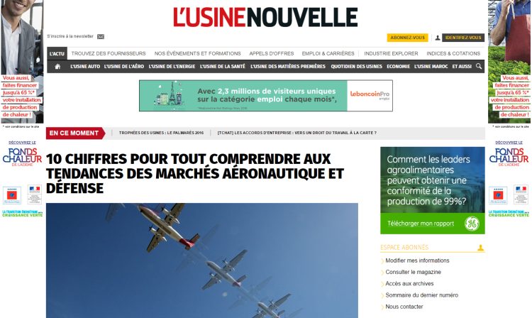 Un nouveau site internet pour L’Usine Nouvelle