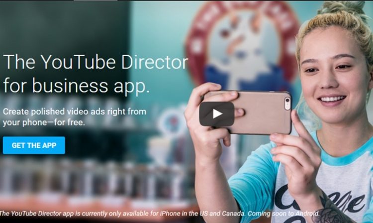 YouTube propose la prestation de tournage des vidéos publicitaires aux TPE aux USA