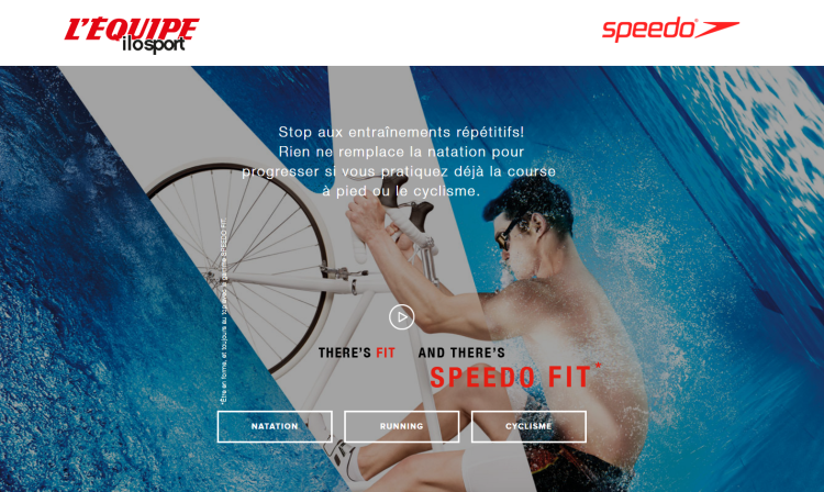 Speedo encourage les runners et les cyclistes à pratiquer la natation avec Ilosport