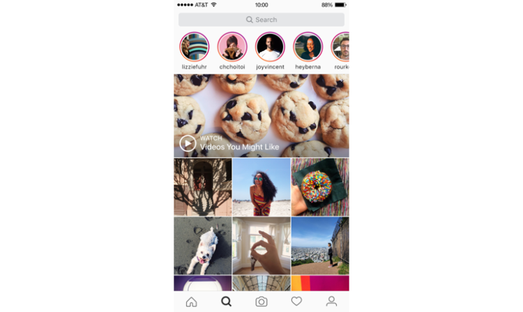 Instagram déploie les « Stories » dans la rubrique Explore