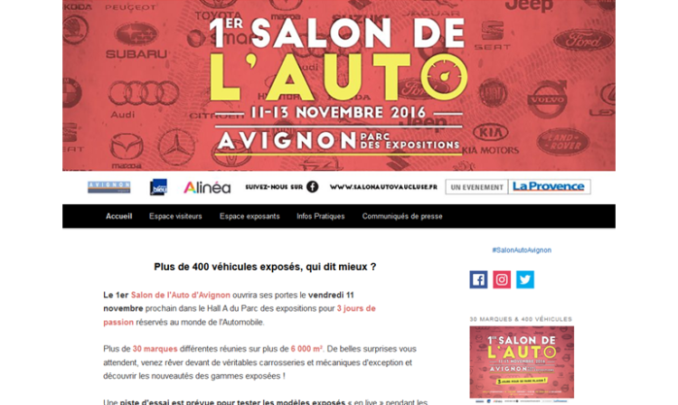Le Groupe La Provence organise le 1er Salon de l’Auto à Avignon ce week-end