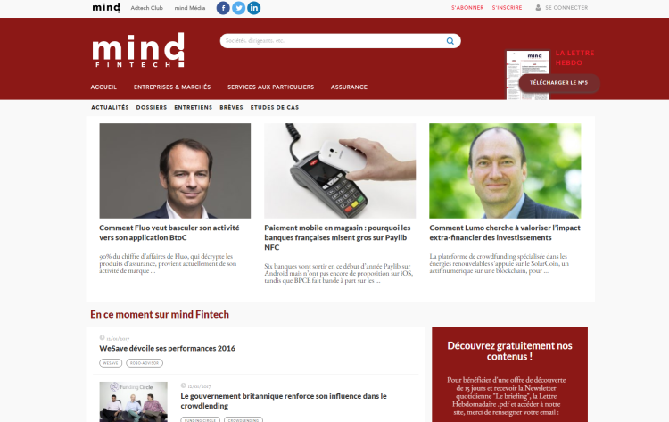 Frontline Media lance mind Fintech