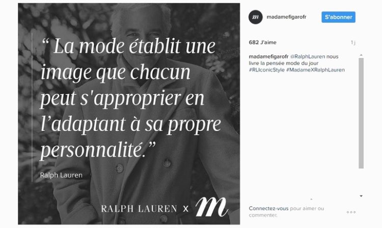 Les Ateliers MEDIA.Figaro déploient un dispositif 100% social media pour le lancement de la collection Iconique de Ralph Lauren