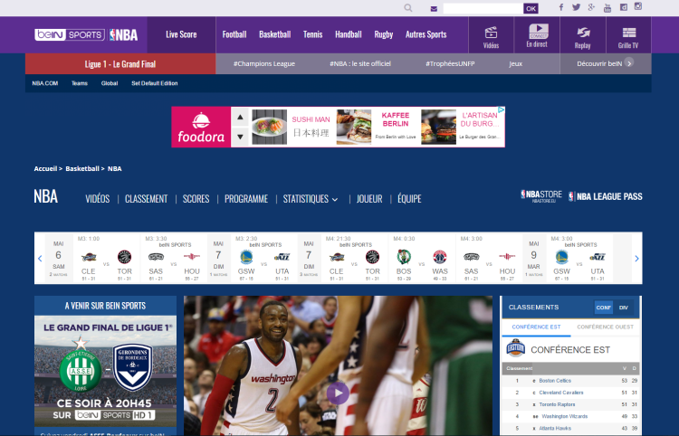 Beinsports.com est le nouveau site officiel de la NBA en France