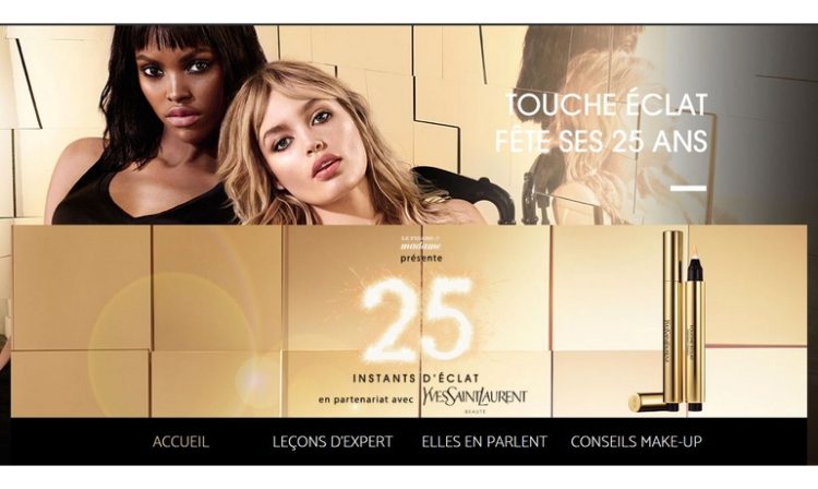 Le stylo Touche Eclat d’Yves Saint Laurent Beauté célèbre ses 25 ans sur un espace dédié du site de Madame Figaro