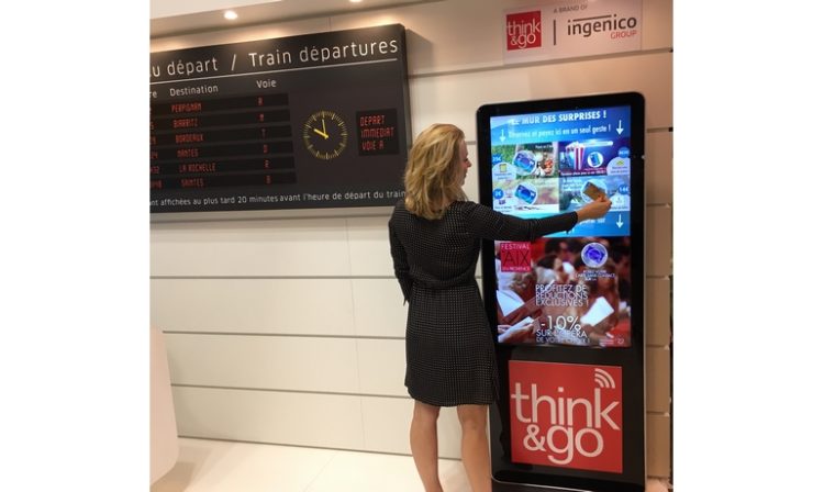 Mediatransports expérimente des écrans «screen to store» dans les gares avec Think&Go