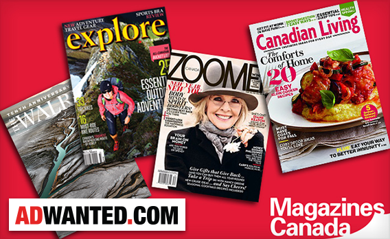 Adwanted va commercialiser l’espace print de 300 magazines au Canada