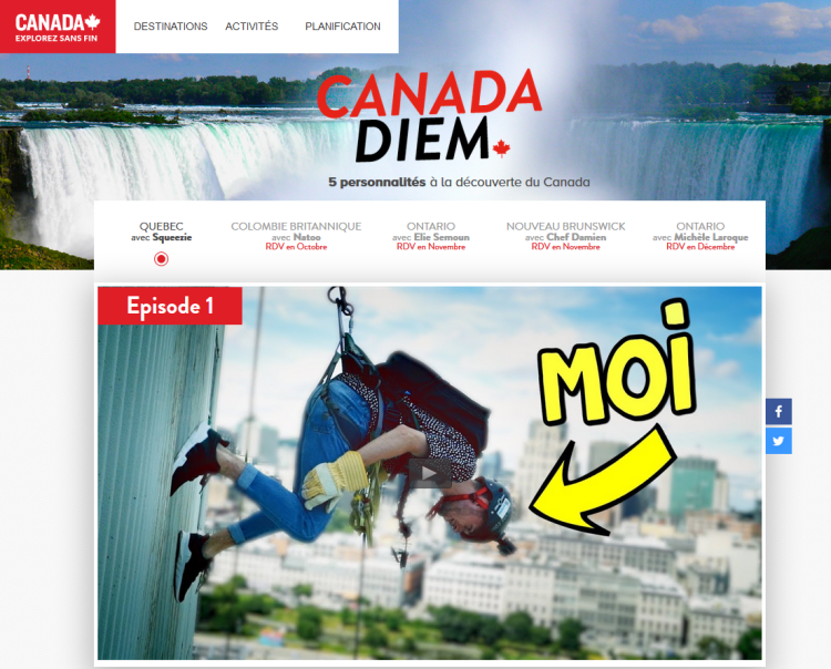 Webedia mêle social, data, influenceurs et personnalités françaises pour promouvoir le Canada