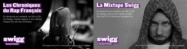 2 nouvelles émissions Mix et Rap Français sur Swigg entre 19h et 22h