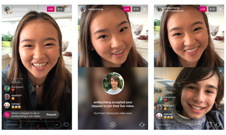 Instagram enrichit son expérience de vidéo live