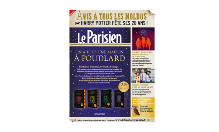 Harry Potter investit Le Parisien-Aujourd’hui en France avec Team Media et O’Culture