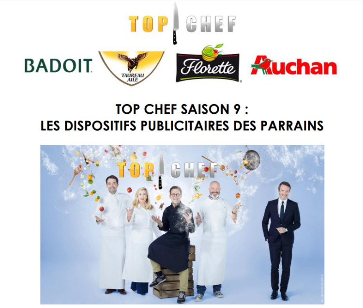 Badoit, Taureau Ailé, Florette et Auchan parrainent la 9ème saison de Top Chef
