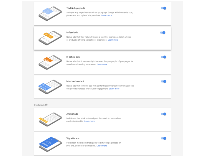 Google lance les formats AdSense qui se placent automatiquement sur les pages