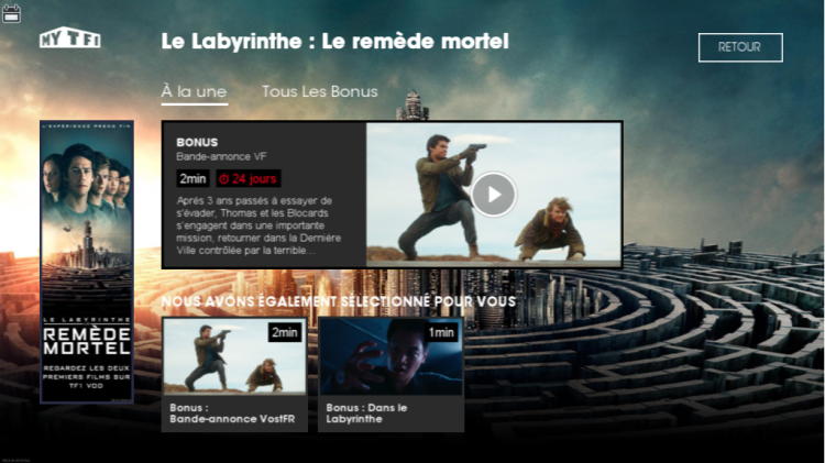 TF1 Publicité et Mindshare activent les canaux TF1 et TMC pour la sortie du film «Le Labyrinthe: le remède mortel»