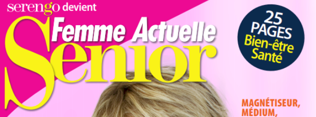 Le magazine Serengo passe sous ombrelle Femme Actuelle et est renommé Femme Actuelle Senior