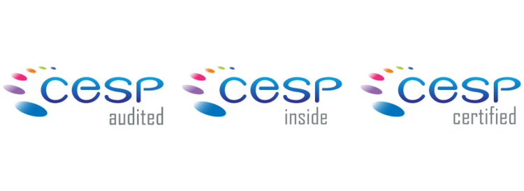 Le CESP décline son logo en fonction de la nature de ses actions