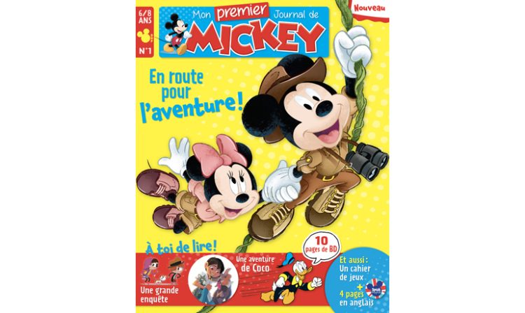 Disney Hachette Presse complète sa gamme avec le lancement de «Mon Premier Journal de Mickey» pour accompagner les 6-8 ans