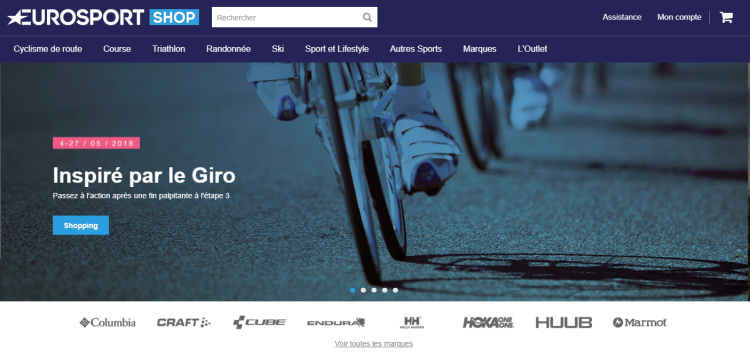 Eurosport se lance dans le e-commerce avec sa plateforme Eurosport shop