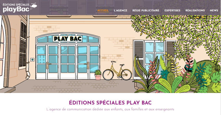 Un nouveau site pour l’agence Éditions Spéciales Play Bac