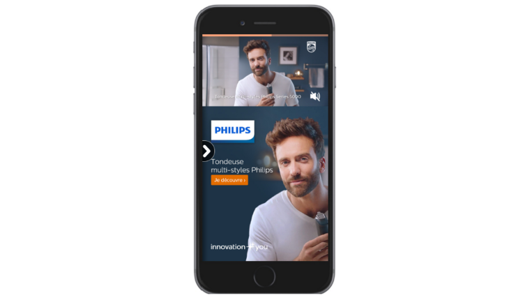 Philips inaugure le nouveau format vidéo pour web mobile de Sublime Skinz avec Mobext