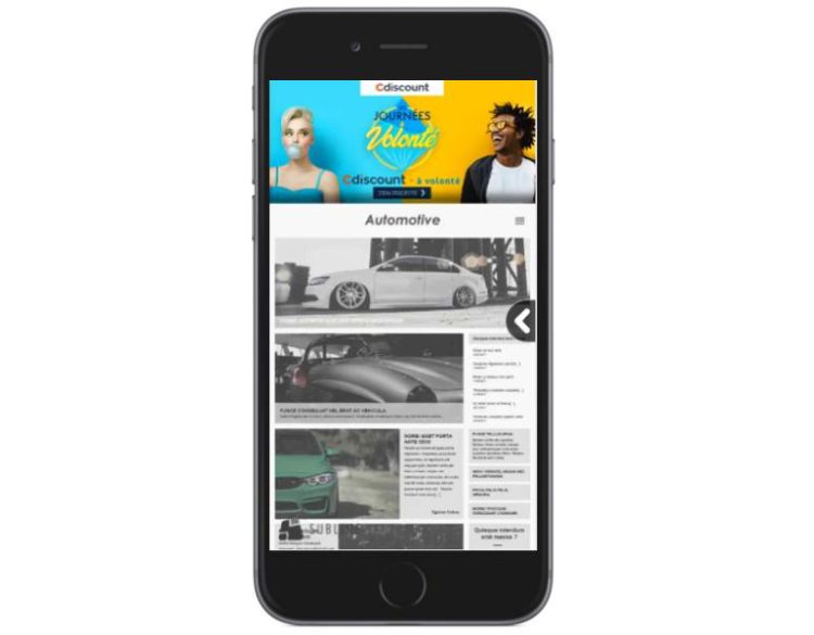 Cdiscount inaugure le nouveau format mobile «user friendly» de Sublime Skinz
