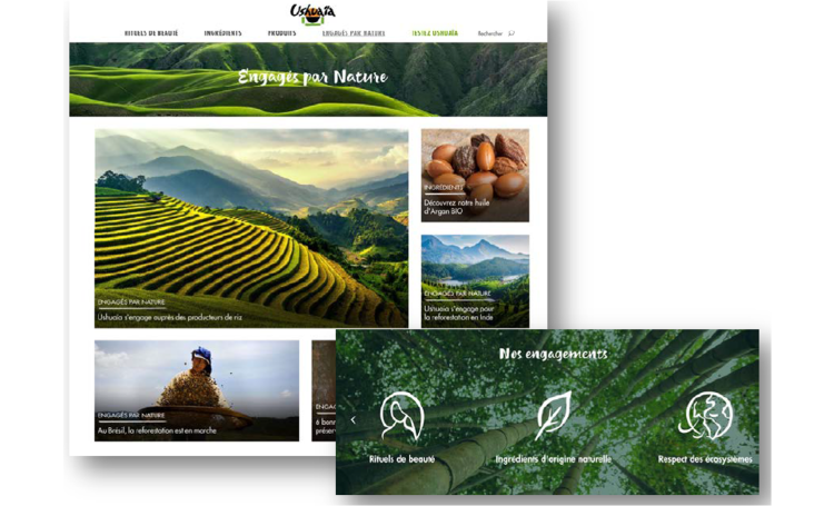 Ganz produit et anime le nouveau site Ushuaïa Beauté